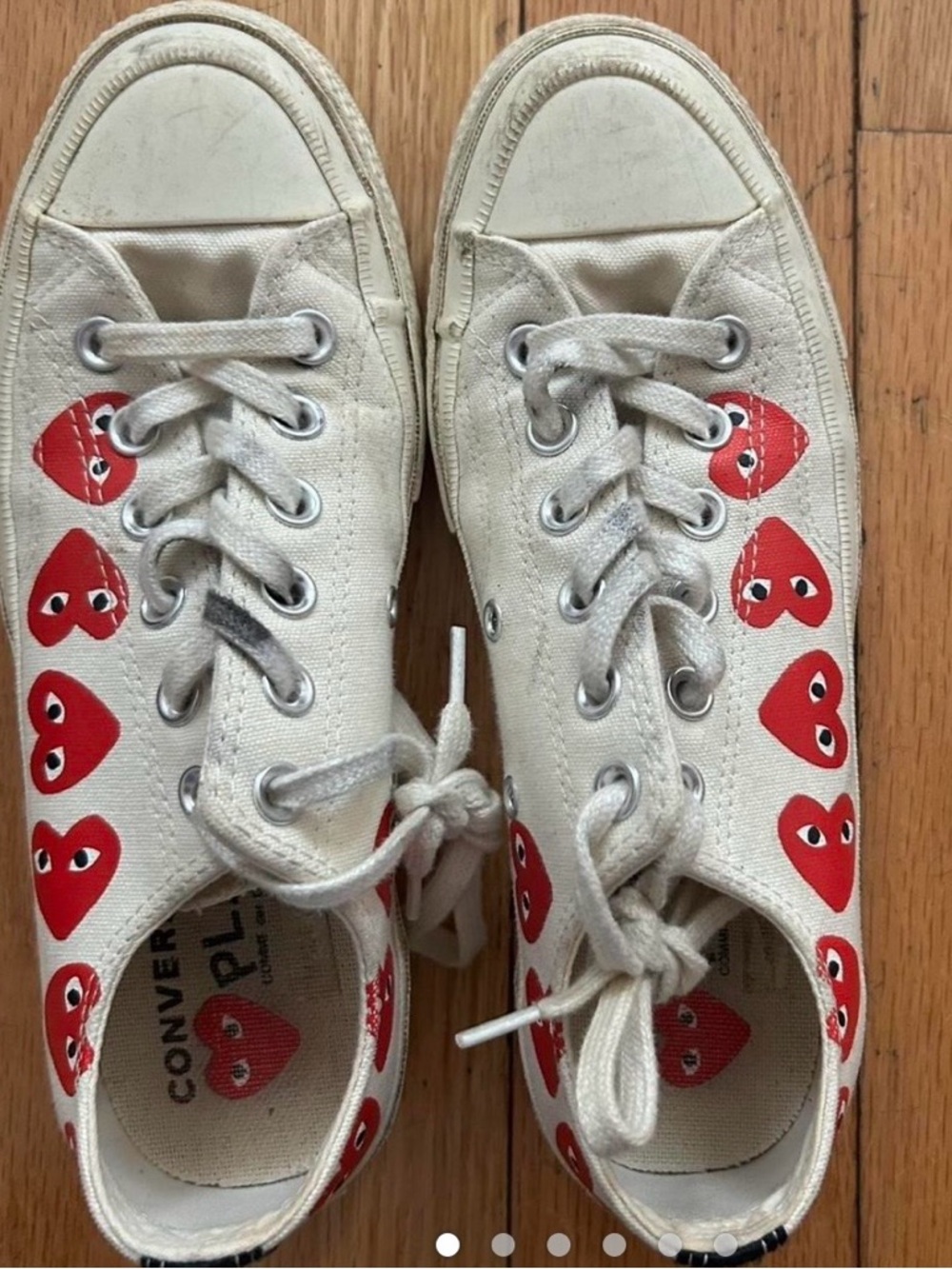 Converse PLAY Comme des Garcons low tops